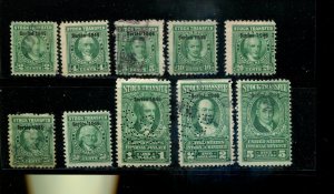 USA SC# RD210-15, 17, 19-20,23 Stock Transfer  -1946 Series USED