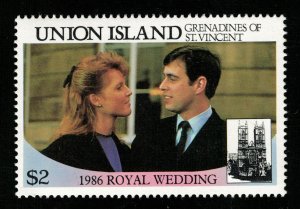 Union Island 1986 Royal Wedding $2 (TS-44)