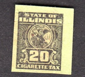 Illinois State Revenue IL SRS # C12 used / MNH? Cigarettes  Lot 200501