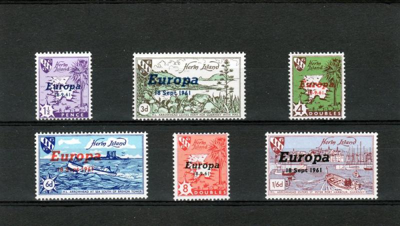 Great Britain Herm Island 1961  Europa set (6) # 98/103 MNH