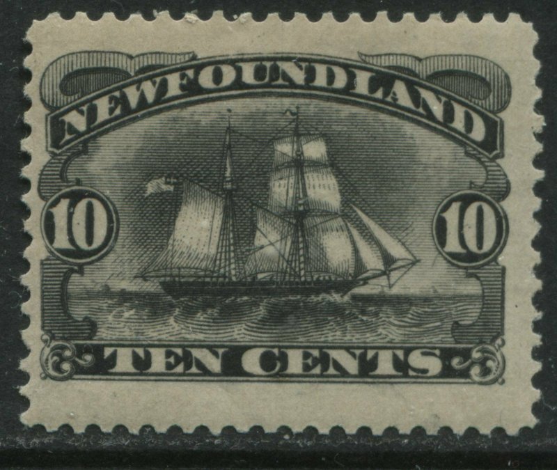 Newfoundland 1887 10 cent black mint o.g. hinged