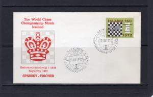 Iceland 23.08.1972 World Chess Championship SPASSKY-FISCHER Special Postmark