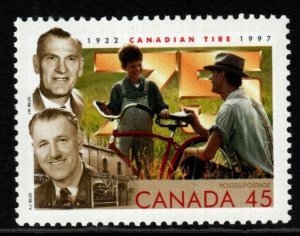 CANADA SG1722 1997 75TH ANNIVERSARY OF CANADIAN TIRE CORPORATION MNH