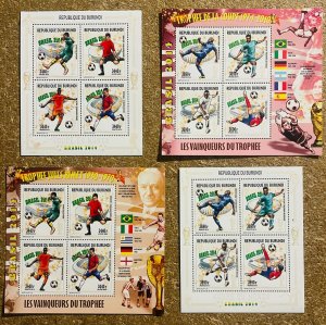 Stamps Minisheets & Sheetlets Football Worldcup Brazil 2014 Burundi Perf.-