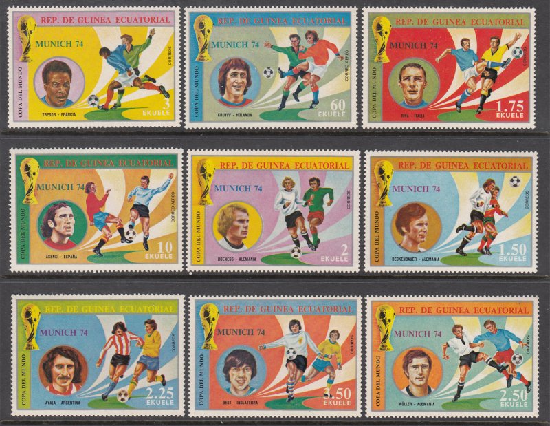 Equatorial Guinea 7451-7459 Soccer MNH VF