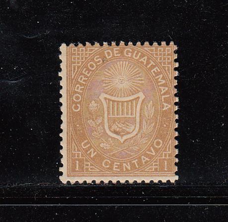 Guatemala Scott 1 Mint - 1871 Issue