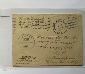 US LETTER VIA U.S. ARMY POSTAL SERVICE A.P.O. 1942 ,, CENSORED , FREE