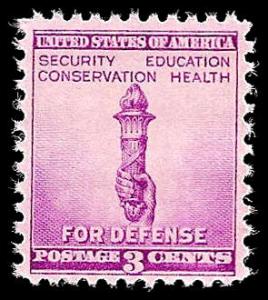 # 901 MINT NEVER HINGED NATIONAL DEFENSE