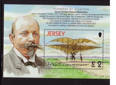 Jersey Sc 1069 2003 biplane stamp sheet mint  NH