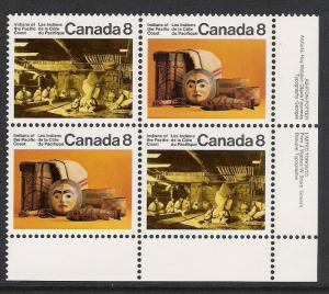 Canada #571a LR PL BL Pacific Coast Indians 8