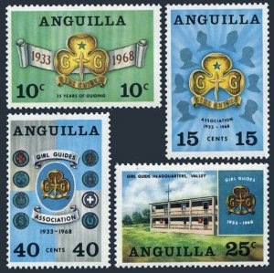 Anguilla 40-43,MNH.Michel 40-43. Girl Guides,35th Ann.1968.