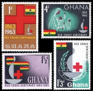 Ghana 1963 Sc 139-42 M lh