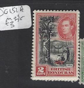 BRITISH HONDURAS (P2806B)  KGVI  2C  SG 151A  MOG