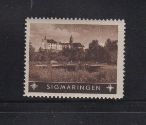 German Tourism Advertising Stamp- Cities, Towns & Landmarks - Sigmaringen - MNH