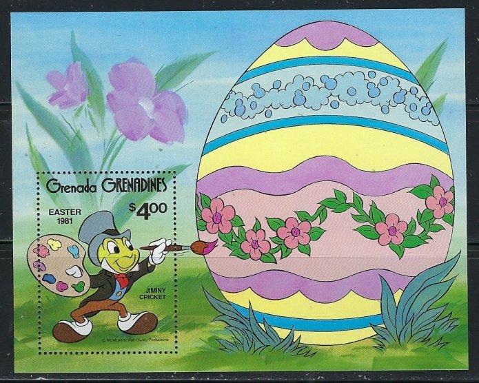 Grenada Grenadines 434 MNH Disney Easter S/S (fe3799)