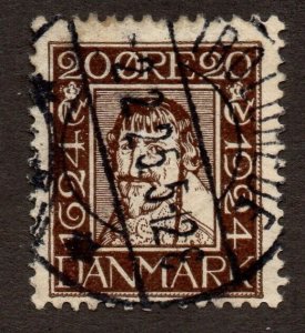 Denmark (1924) - Scott # 173,    Used