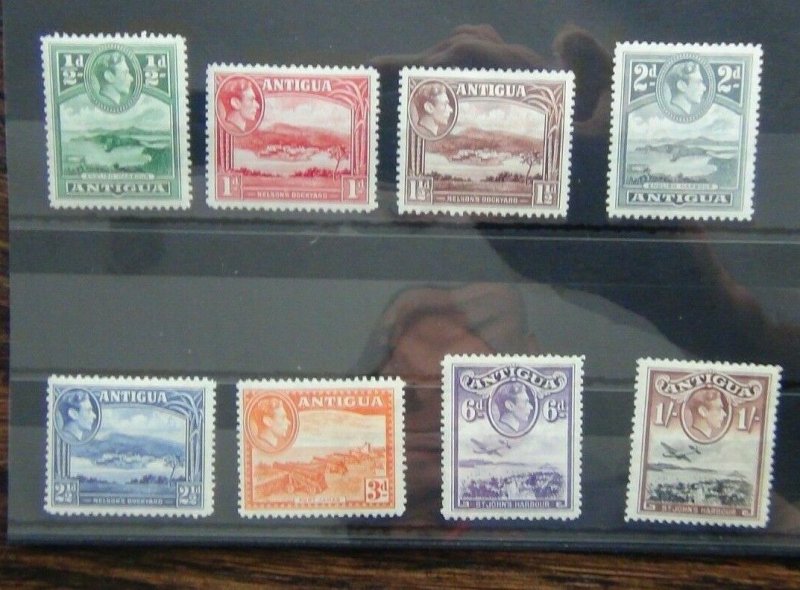 Antigua 1938 - 1951 set to 1s MM