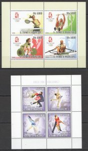 L0072 S. Tome & Principe Olympic Games Torino 2006 Beijing 2008 2Kb Mnh