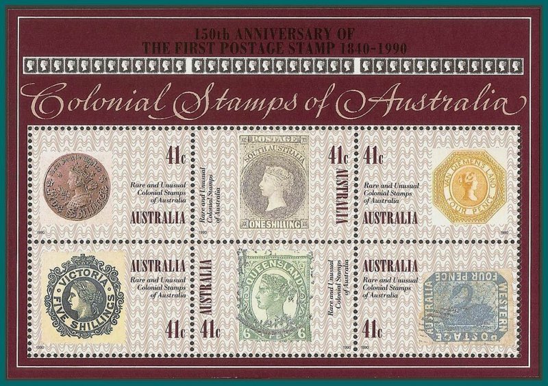 Australia 1990 Penny Black, MS MNH #1180g,SGMS1253