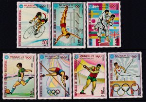 Equatorial Guinea 72117-72123 Summer Olympics MNH VF