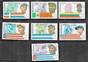 Nicaragua (1984) - Scott # 1384 - 1390,   Used