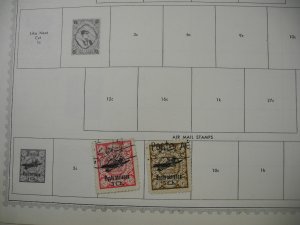 PERSIA, old time assortment of Stamps hinged on remainder/overlapping pages