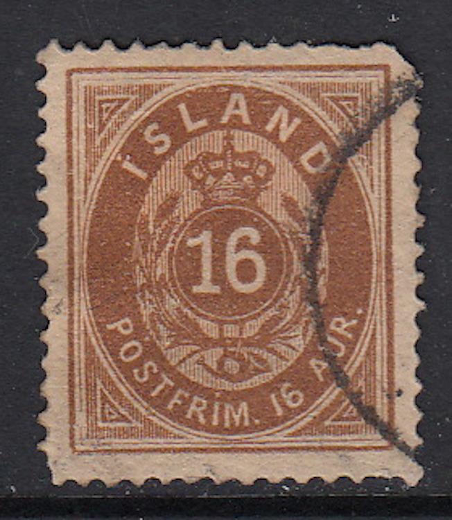 Iceland #12, used, CV $62.00