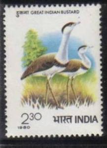 INDIA 1980 BIRDS - GREAT INDIAN BUSTERED MNH Inde Indien