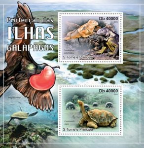 SAO TOME - 2011 - Galapagos Islands - Perf 2v Sheet - Mint Never Hinged