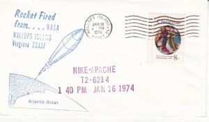 United States 1974 Wallops Island Nike-Apache Cover Unadressed VGC