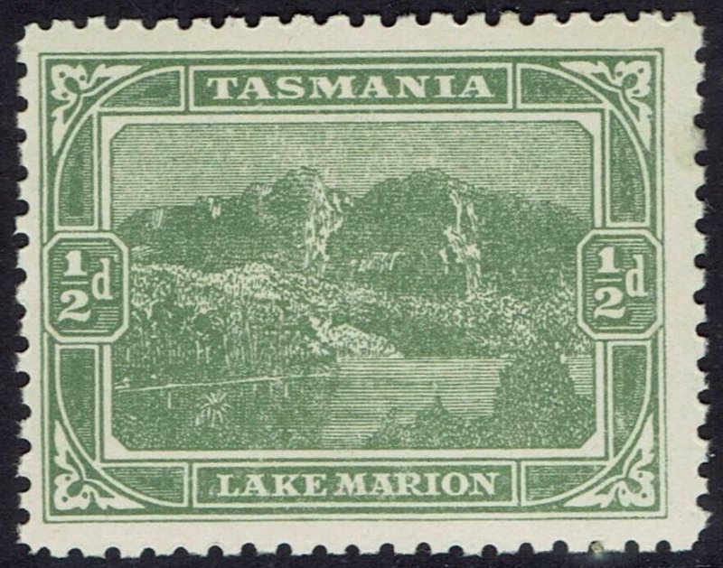 TASMANIA 1905 LAKE MARION ½D MNH ** WMK CROWN/A UPRIGHT PERF 11 