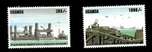 Uganda 1994 - D-DAY 50th ANNIVERSARY - Set of 2 Stamps (Scott #1258-9) - MNH