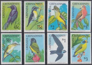 GRENADA GRENADINES Sc # 1190-7 MNH CPL SET of 8 - VARIOUS BIRDS