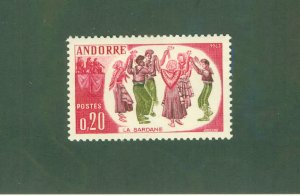 FRENCH ANDORRA 155 MH CV $5.00 BIN $2.25