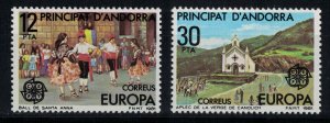 SPANISH ANDORRA 1981 - EUROPA stamps, folclor/complete set MNH