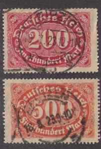 GERMANY: Inflation Issues used w/ clear dates #159 200 & 203