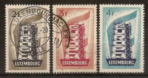 Luxembourg 1956 Europa SG609-611 Cat£112 (3v)