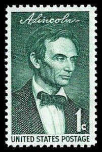 PCBstamps   US #1113 1c Beardless Lincoln, MNH, (25)