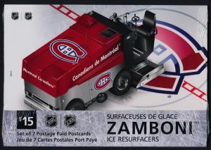 Canada UX406-12 Prepaid Postcards MNH - Ice Hockey, Zamboni, Sports