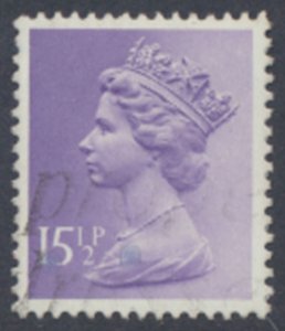 GB  Machin 15½p SG X948  Used  AOP SC# MH93  see scans & details