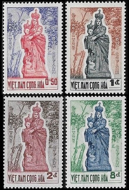 1962 South Vietnam   Madonna Shrine of Vang SC# 193-198  Mint