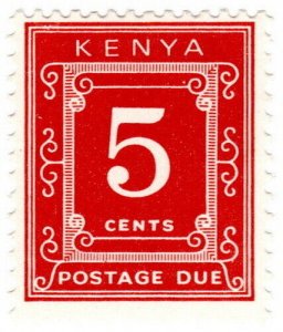 (I.B) KUT Postal : Kenya Postage Due 5c