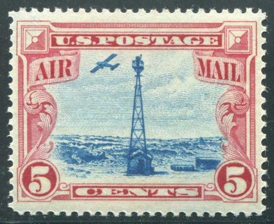 HERRICKSTAMP UNITED STATES Sc.# C11 1928 Air Mail Stamp (Beacon) Superb NH