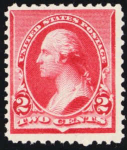 220, Mint NH F-VF 2¢ Nice Looking Stamp! CV $70.00