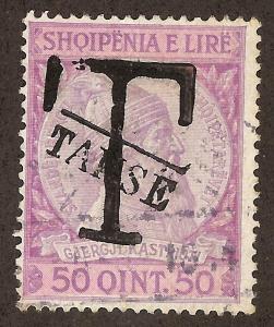 ALBANIA SC# J5 FINE U 1914 Black Stamp