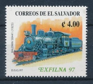 [116362] El Salvador 1997 Railway trains eisenbahn  MNH