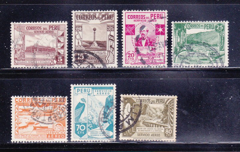 Peru C49-C53, C55-C56 U Various