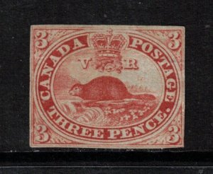 Canada #4c Mint Fine Horizontally Ribbed Paper Unused (No Gum)