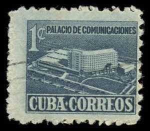 CUBA Sc RA16 F-VF/USED - 1952 1c General Post Office Building Model