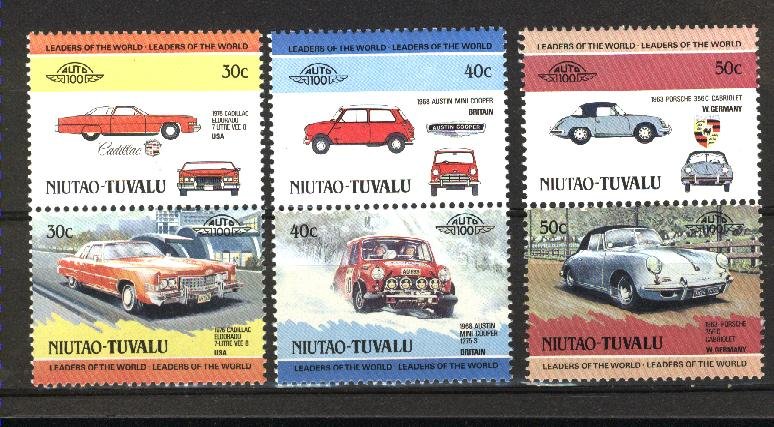 Tuvalu -Niutao 4,5,7   Pairs   Mint NH VF 1984-85 PD